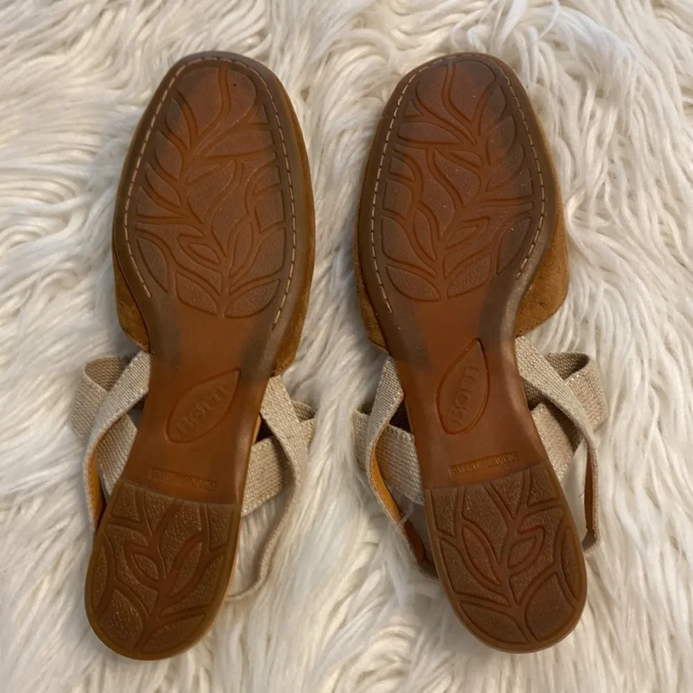 BORN Women Shoes size 7M BNWOT color tan see all photos - Image 7
