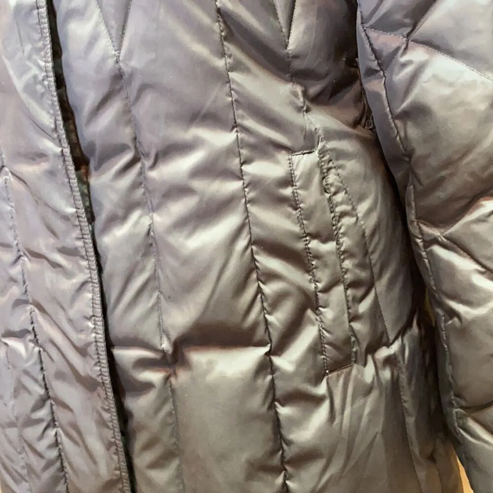 Marc New York Andrew Marc Dark Grey Long Puffer Down Jacket Size Large - Image 5