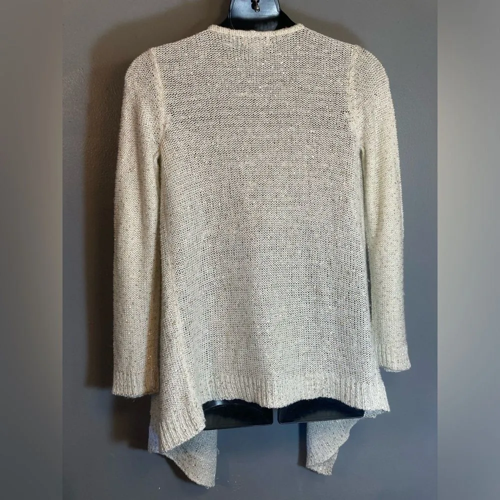 Jaclyn Smith white metallic knit cardigan - Image 5