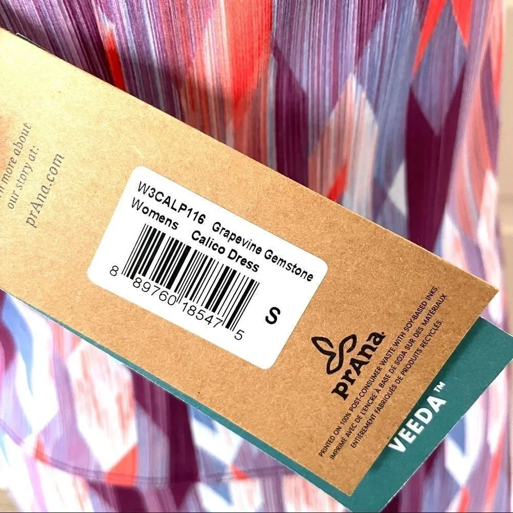 Prana Grapevine Gemstone Calico dress S - Image 11