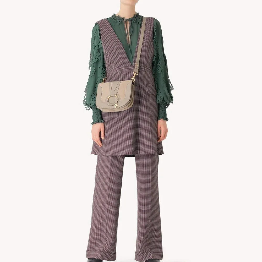 SEE BY CHLOE Hana shoulder bag, grained and suede cowhide with adjustable strap - Image 3