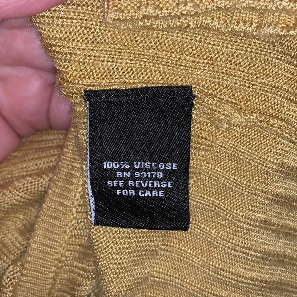 Premise Mustard Yellow Open Duster Sweater Size Small - Image 5