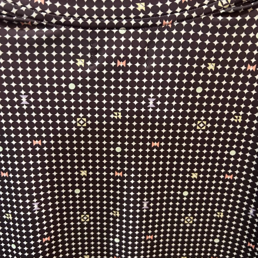 Bad Birdie Throwing Darts Purple Patterned Women's Quarter Zip Active Top M NWT Size M - Image 6