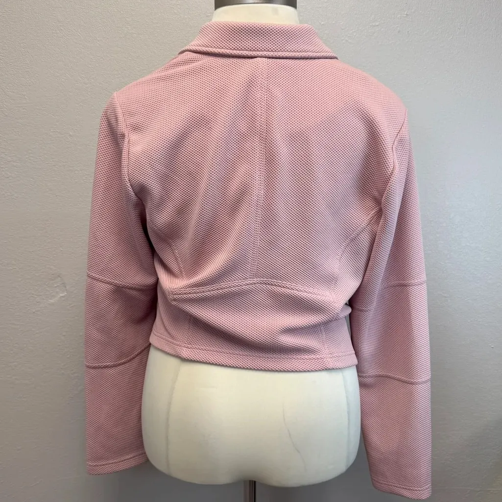 Torrid Light Pink Cropped Moto Jacket - Size 18/20 (2) - Image 3