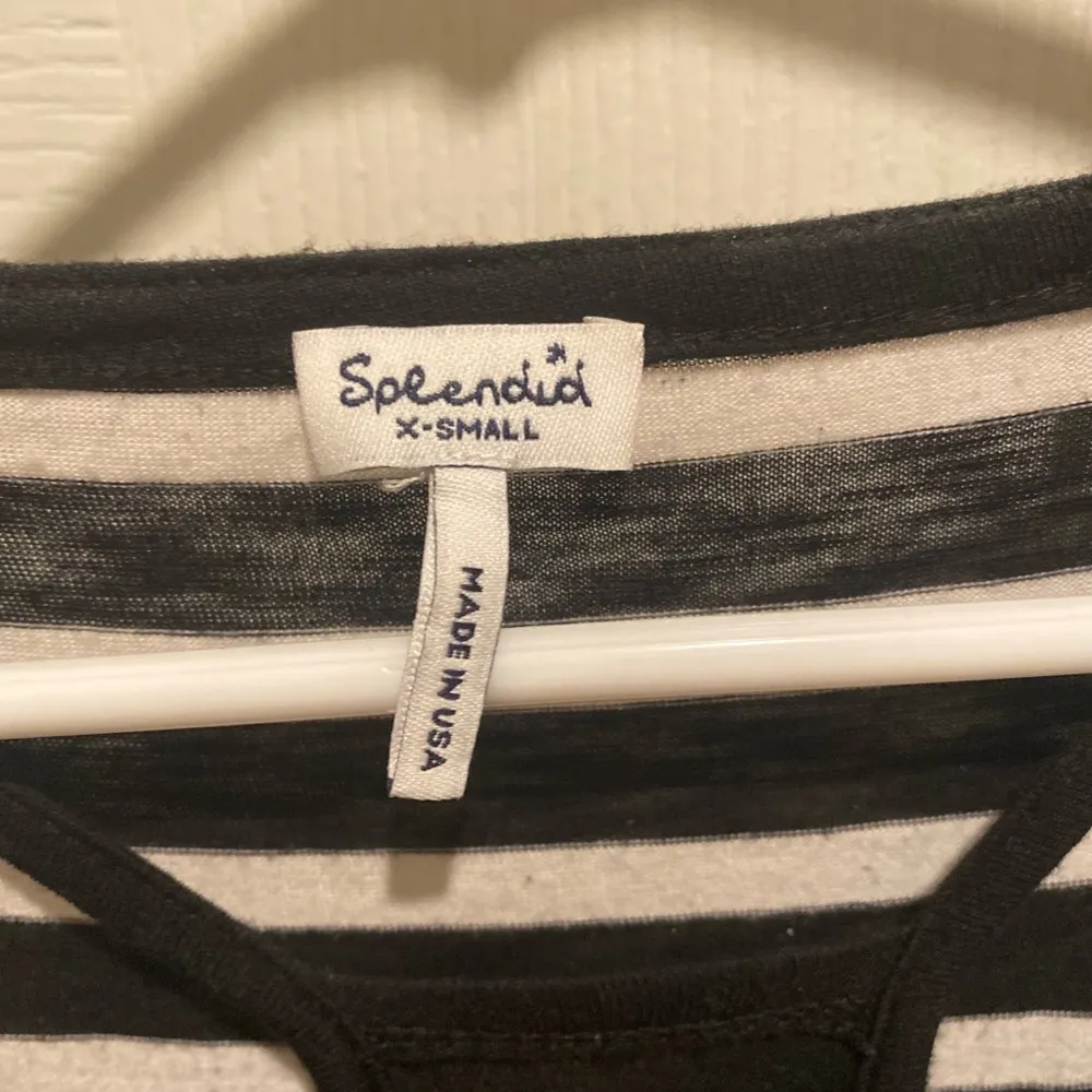 Splendid  size xs black and white striped dress #stripes - Image 2