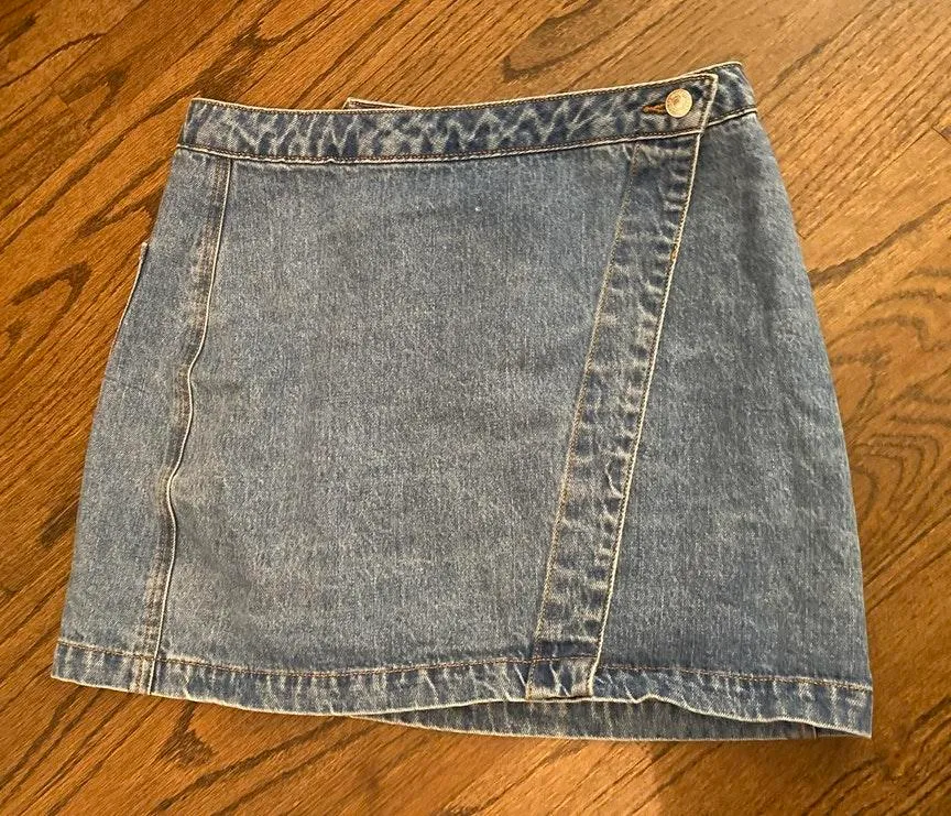Forever 21 Wrap Denim Skirt - Image 2