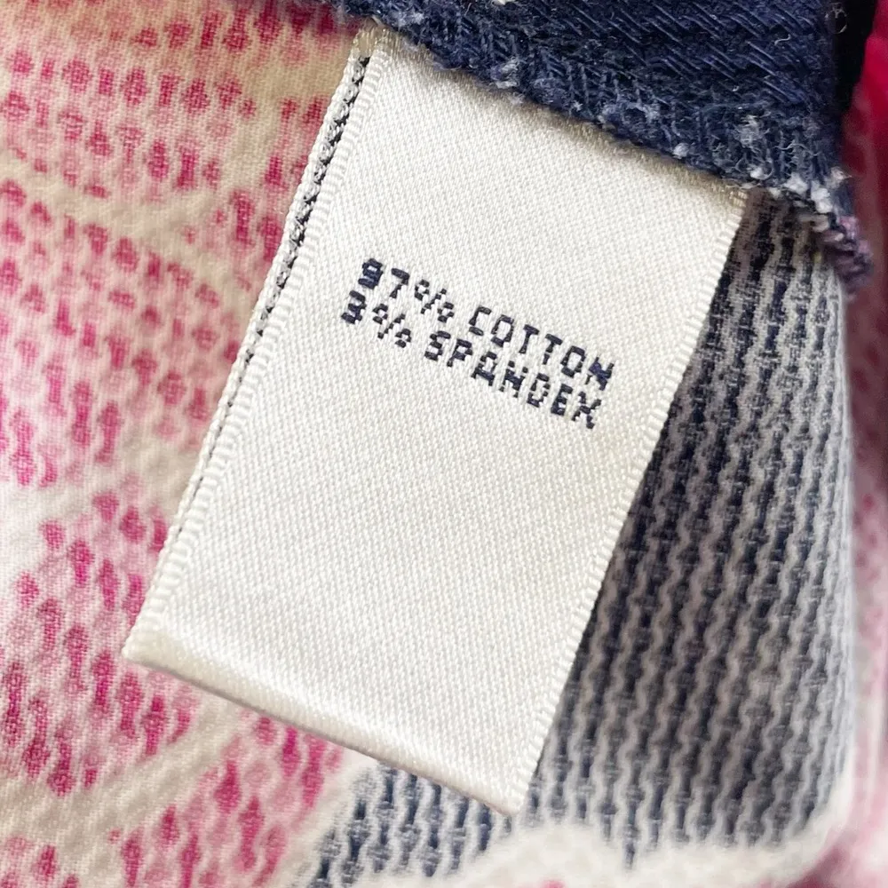 Lilly Pulitzer Palm Beach Fit Cropped Pants Navy Blue Pink Floral Women's Size 2 - Image 7