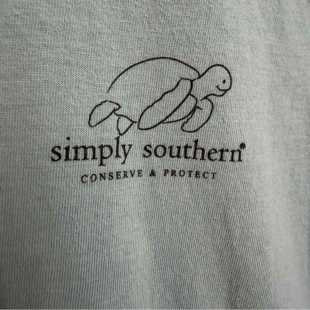 Simply Southern turtle tracker bikini tee size large - Image 3