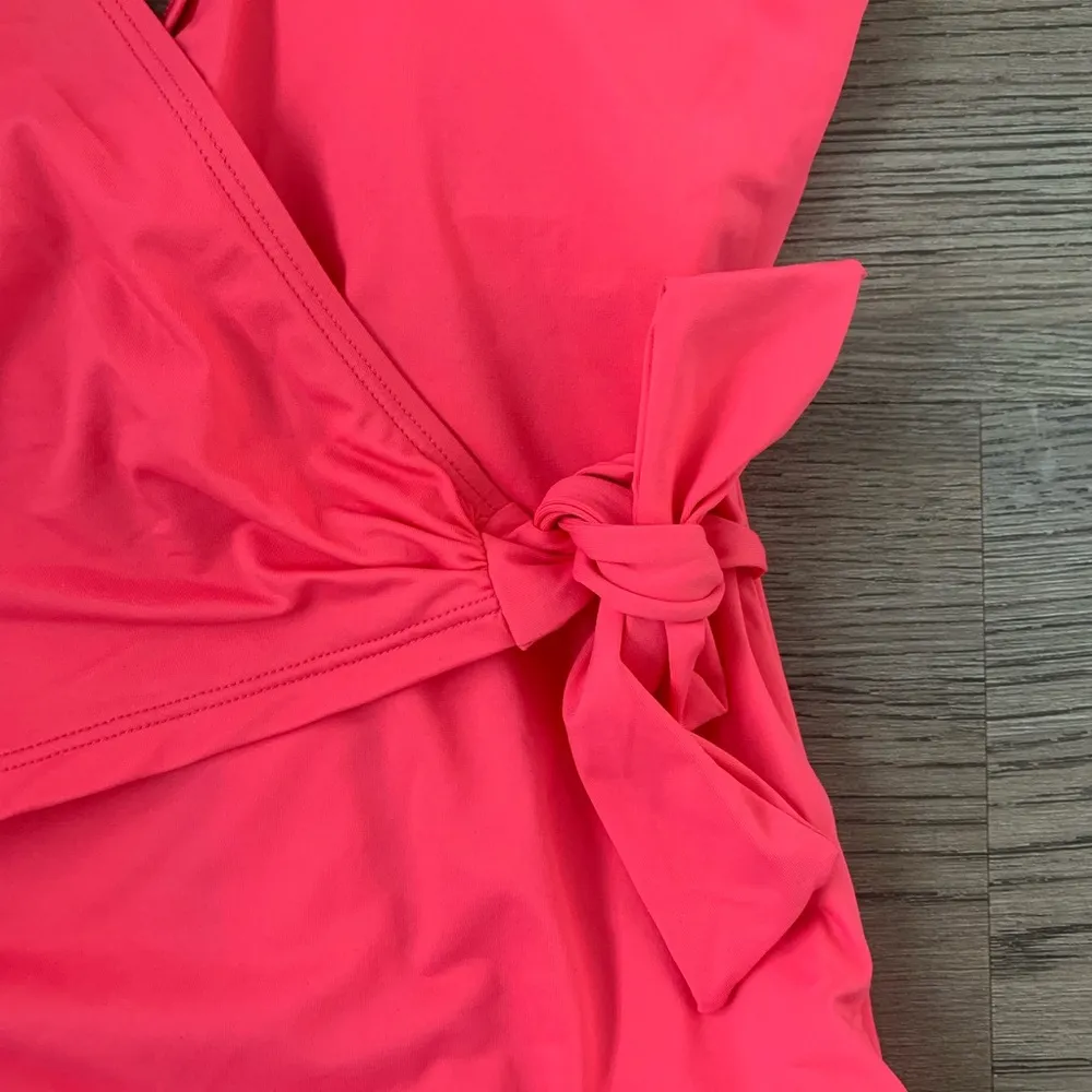 Tommy‎ Bahama Pearl Wrap Front One-Piece Swimsuit - Size 4 - Coral Coast - NWT - Image 5