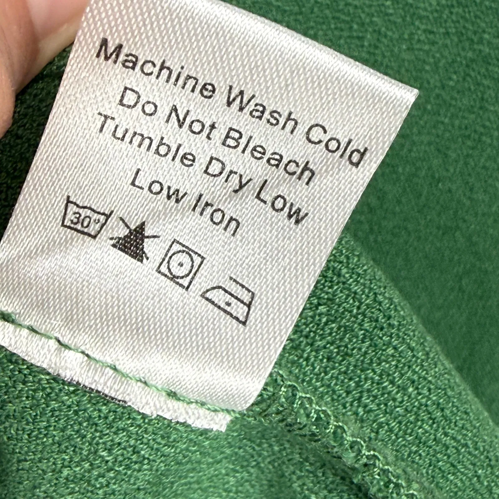 Tuckernuck Green Long Sleeve CrewNeck Dress XXS Piping Trim workwear - Image 6