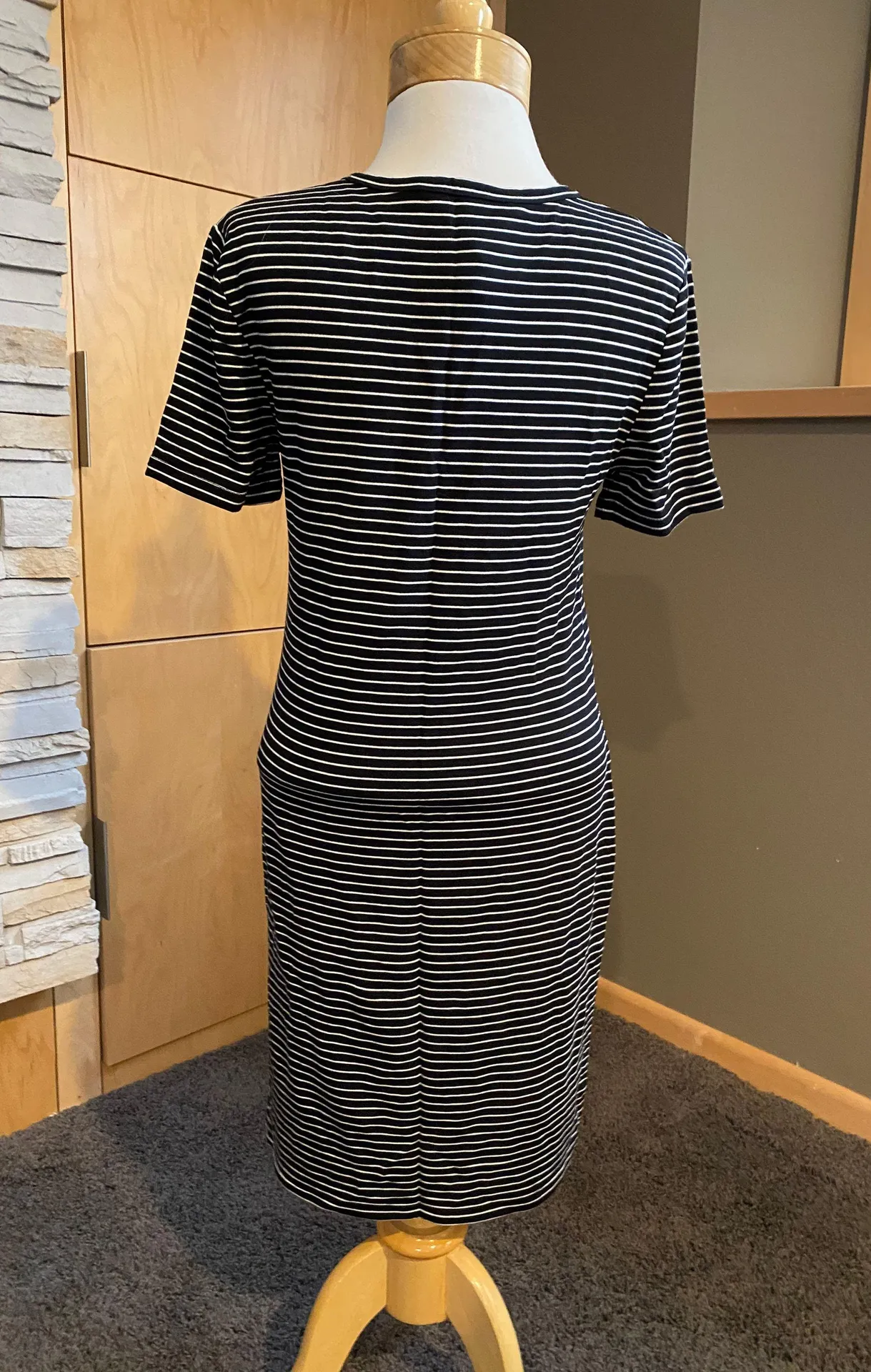 Cupcakes and Cashmere navy striped t shirt dress - Image 2