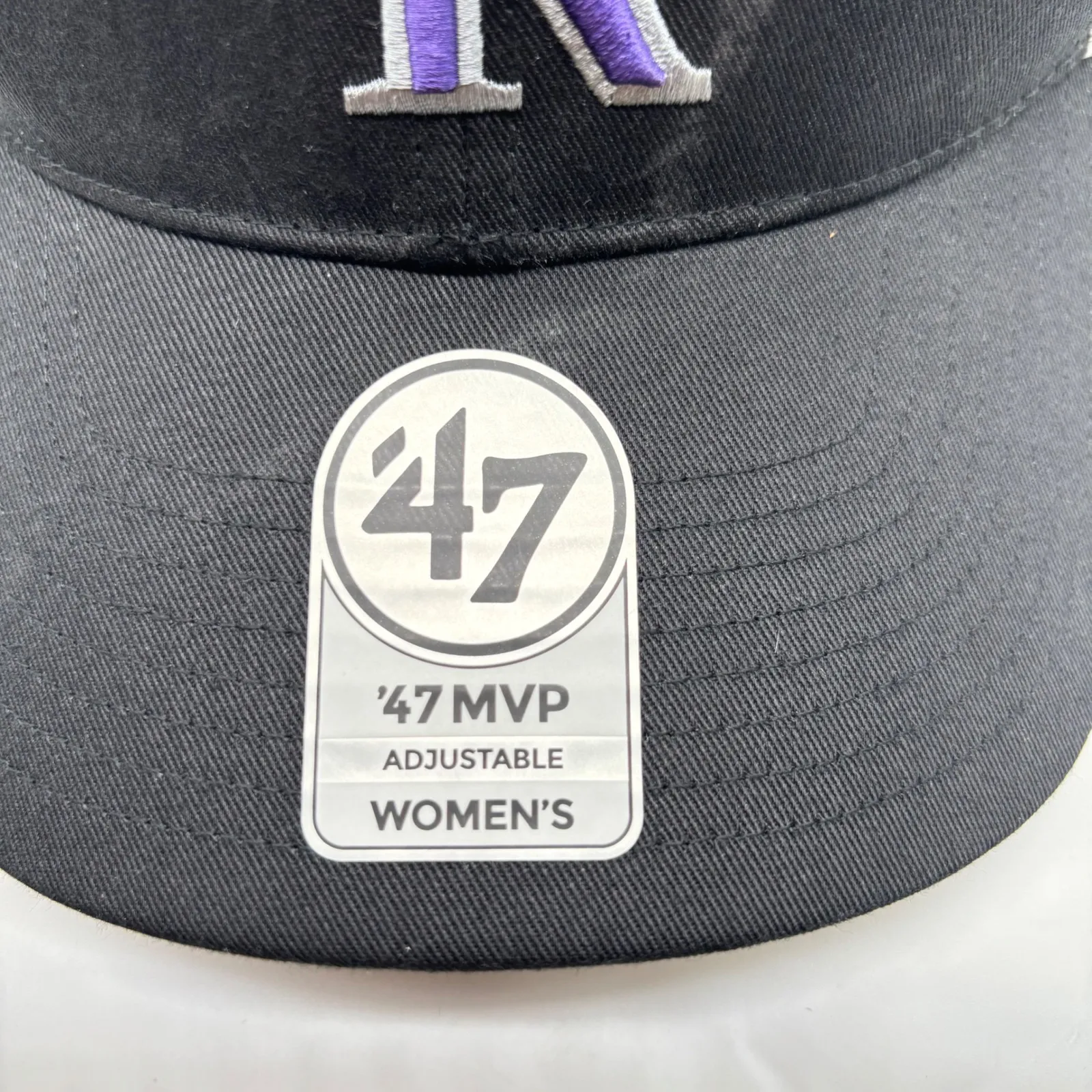 NEW Colorado Rockies Trucker Cap Womens Black Snapback Adjustable 47 MVP Hat‎ - Image 7