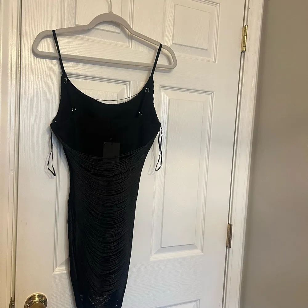 NBD Roopa Mini Dress in Black - Image 7