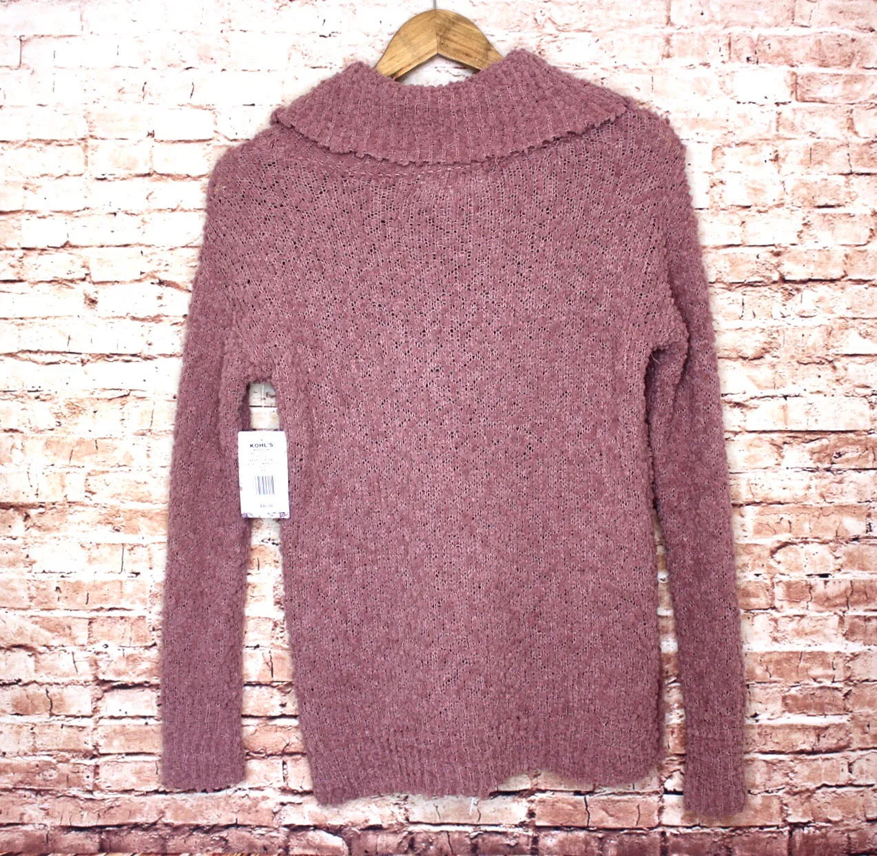 Pink republic | Pink/Mauve Popo Cowlneck Pullover Sweater - Image 2