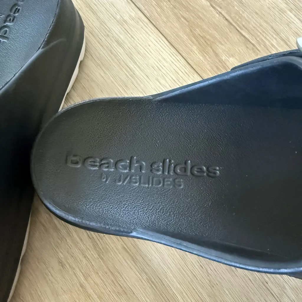Beach Slides by J/Slides Black Size 9 - Image 7