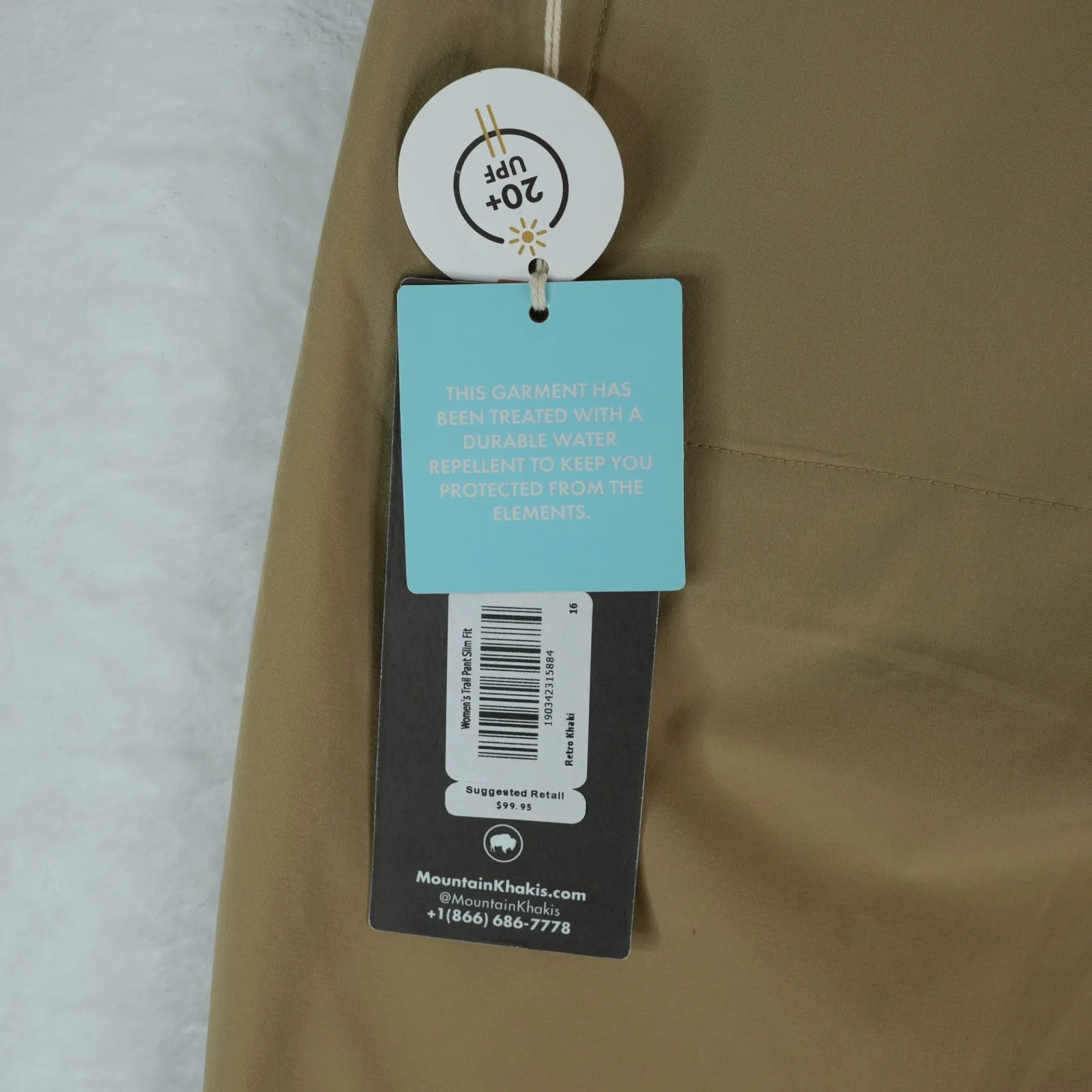 Mountain Khakis Trail Pants Womens 16 Khaki Nylon Hiking Utility Gorpcore Travel Tan - Image 7