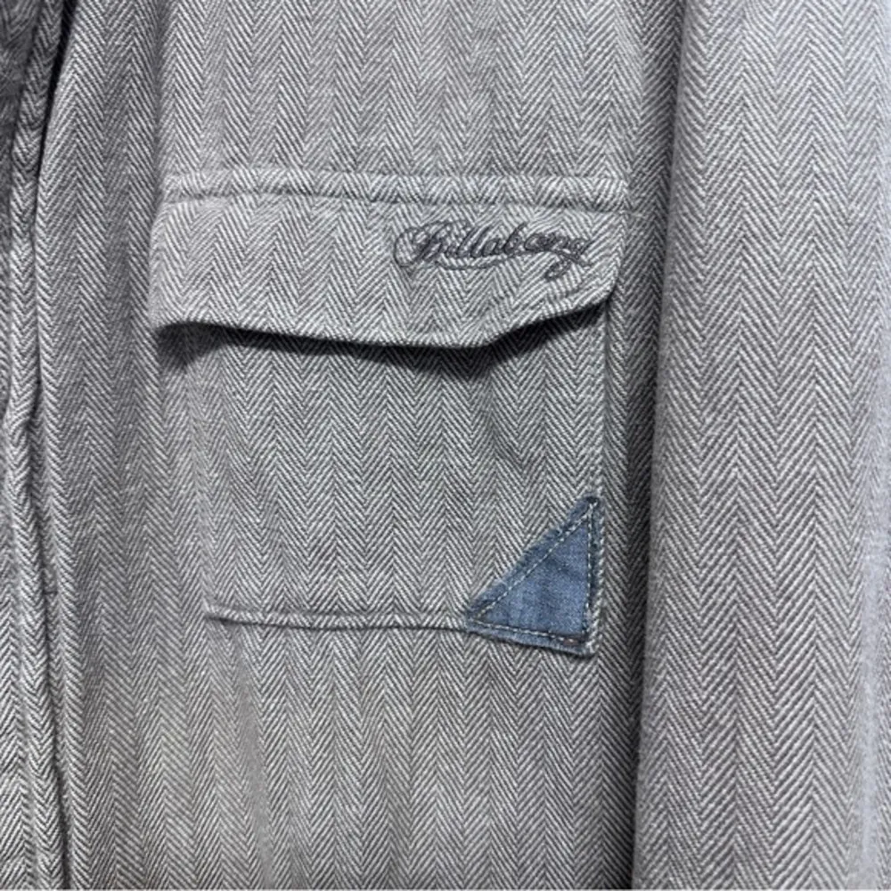 Billabong tweed‎ straight fit button down Any time shacket size Large sherpa - Image 5