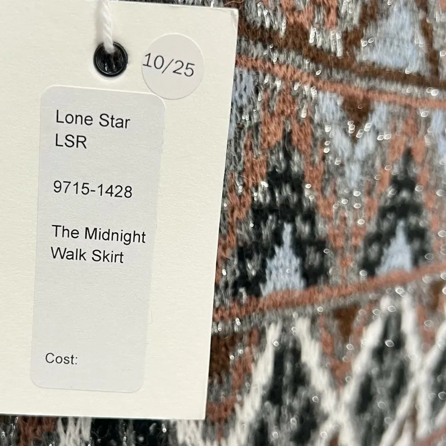 Mother Brown Midnight Walk Lone Star Halter Crop Top Sweater Skirt Set S NEW Tag - Image 13