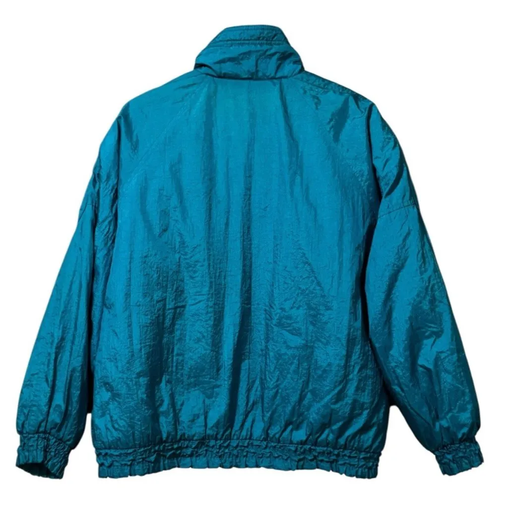 Forenza Accept No Substitutes Women Jacket Size Large Pockets Button Zip Vintage - Image 2