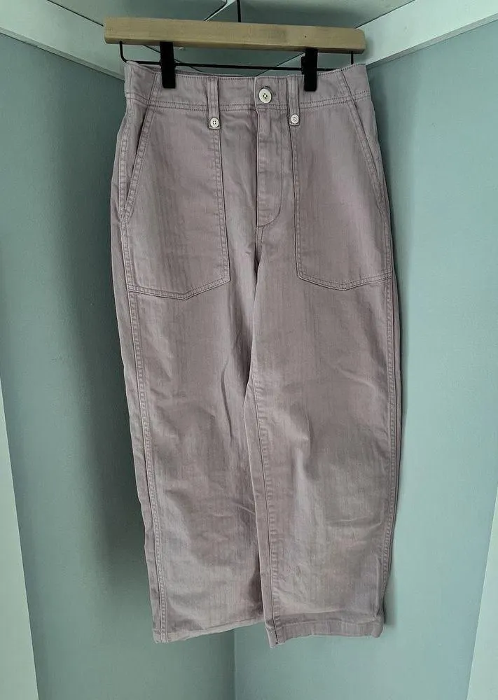 Madewell The Perfect Vintage Wide-Leg Pant: Utility Edition Women's Size 26 - Image 5