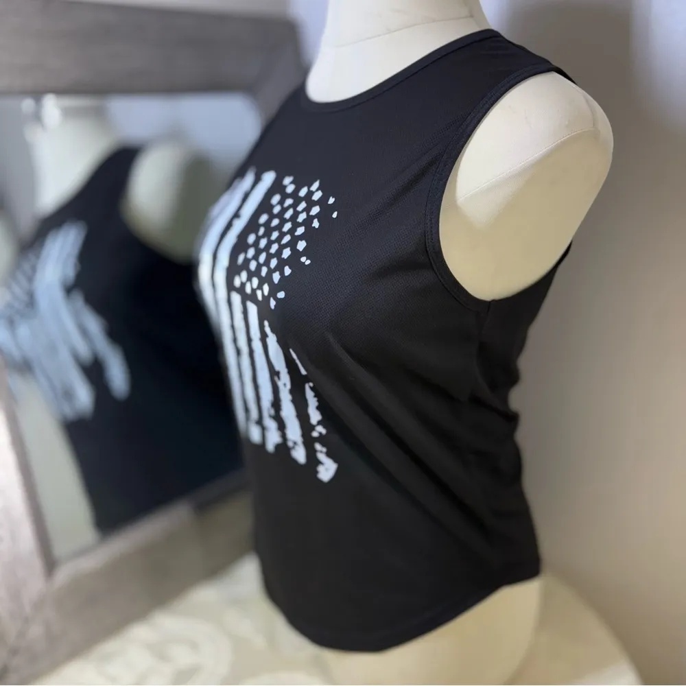 Black Muscle Tee with Graphic Design - Image 5