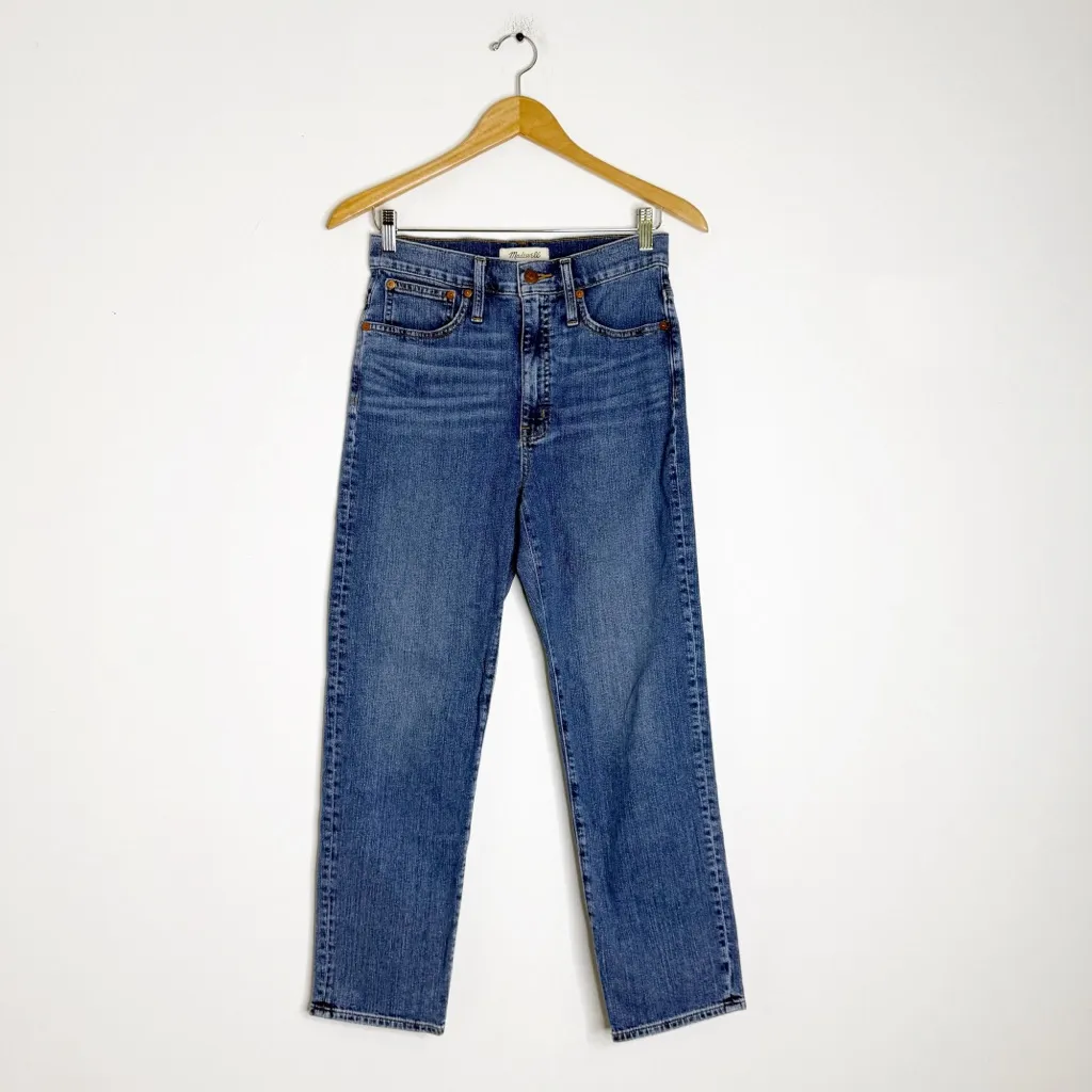 Madewell Women’s Classic Straight Jean Coldbrook Wash High Rise Size 26 - Image 4