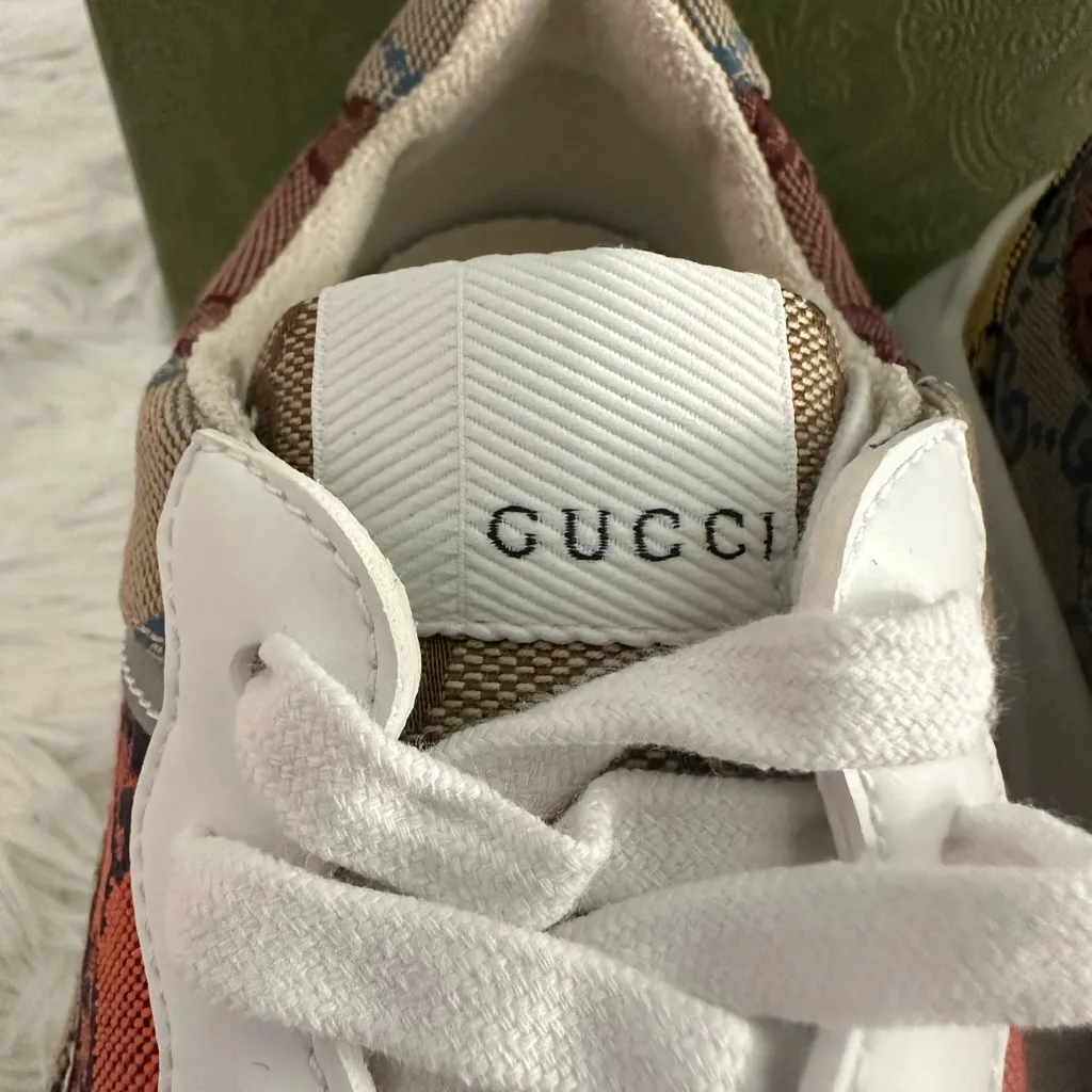 New Authentic Gucci 663681 Women's Rhyton Sneakers Size 35.5‎ 35 1/2 - Image 3