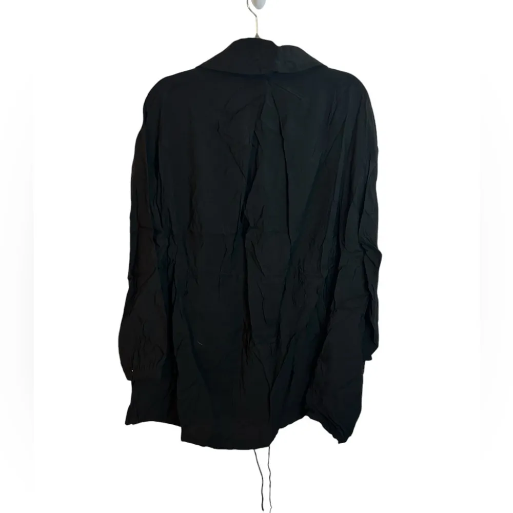 NWT Redwood Court Black Silk Ovoid Anorak Jacket Size XL - Image 2