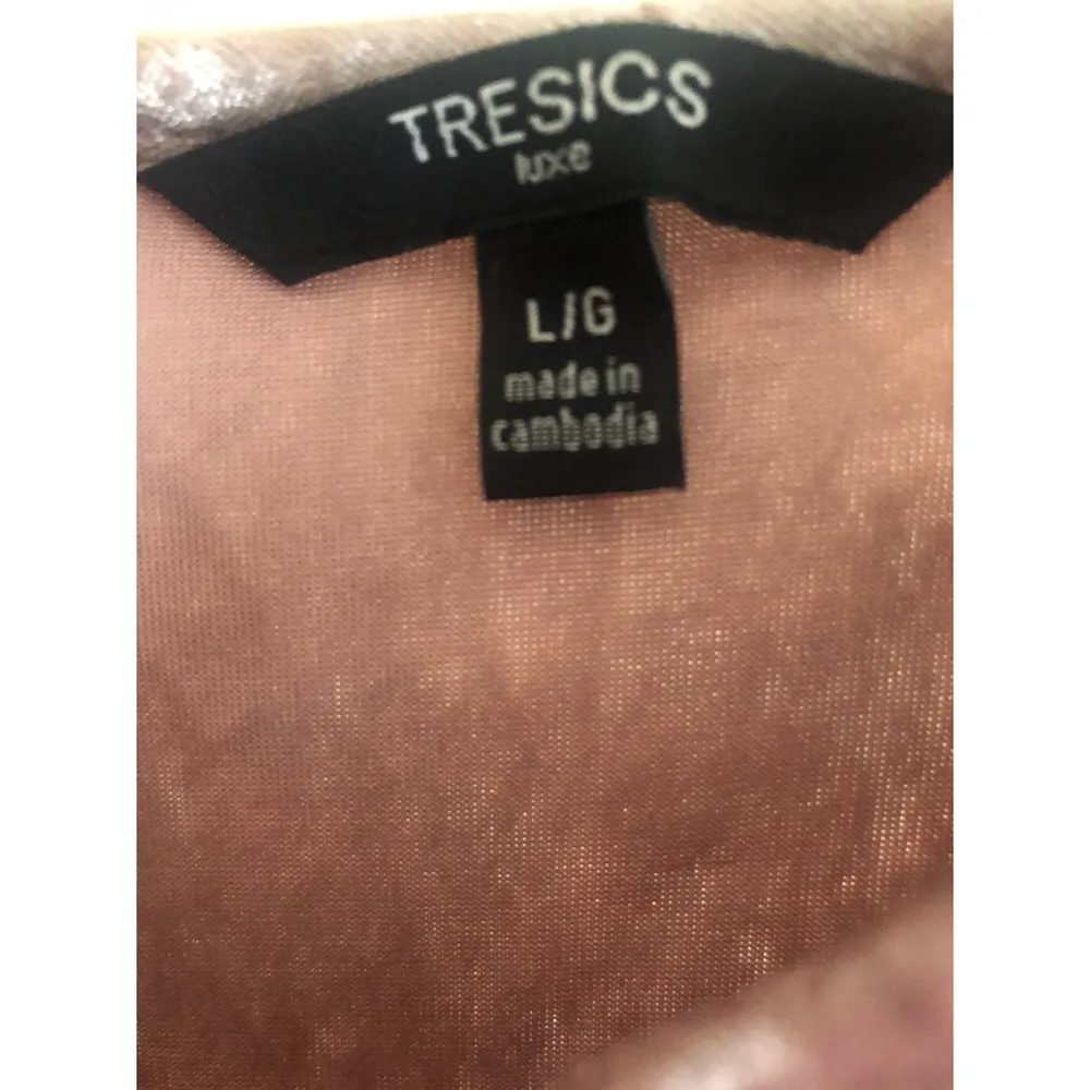 Crushed Velvet Mauvy Crop Top L - Image 3