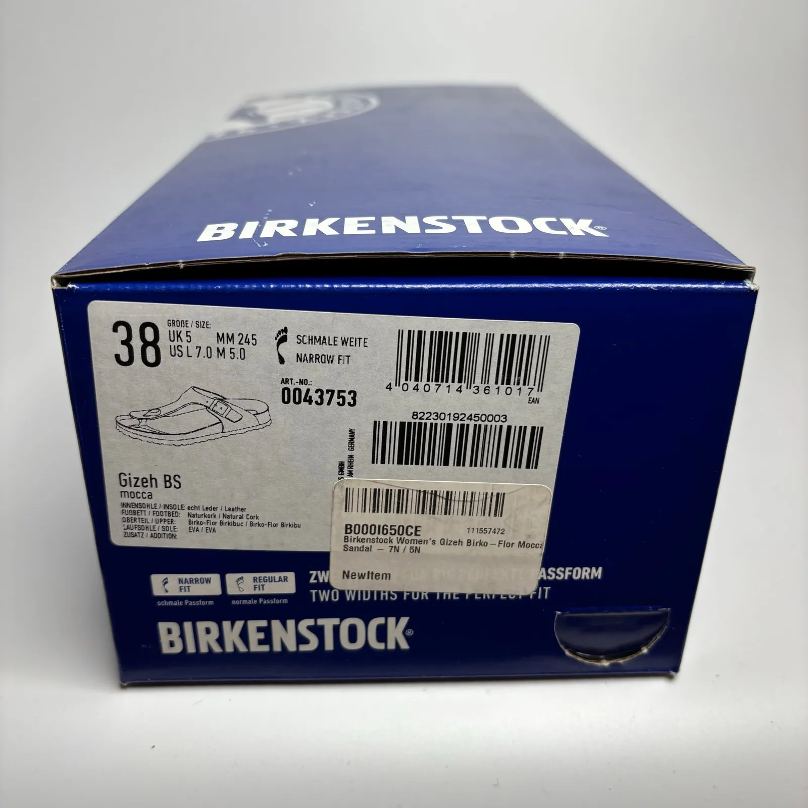 Birkenstock Gizeh BS Thong Sandal in Mocha Birko-Flor (Narrow) - Image 11