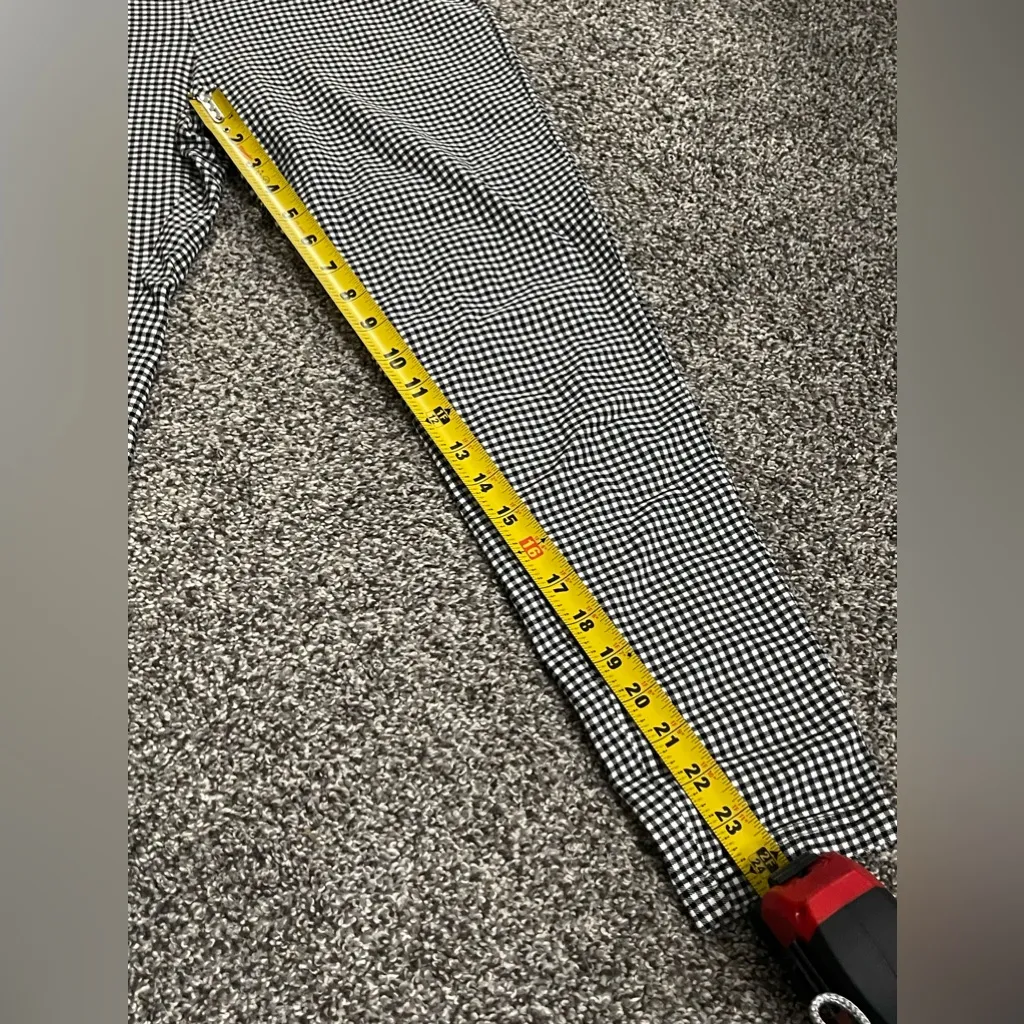 Urban outfitters black white Susie gingham plaid hi rise skinny Zip up pants 6 - Image 11