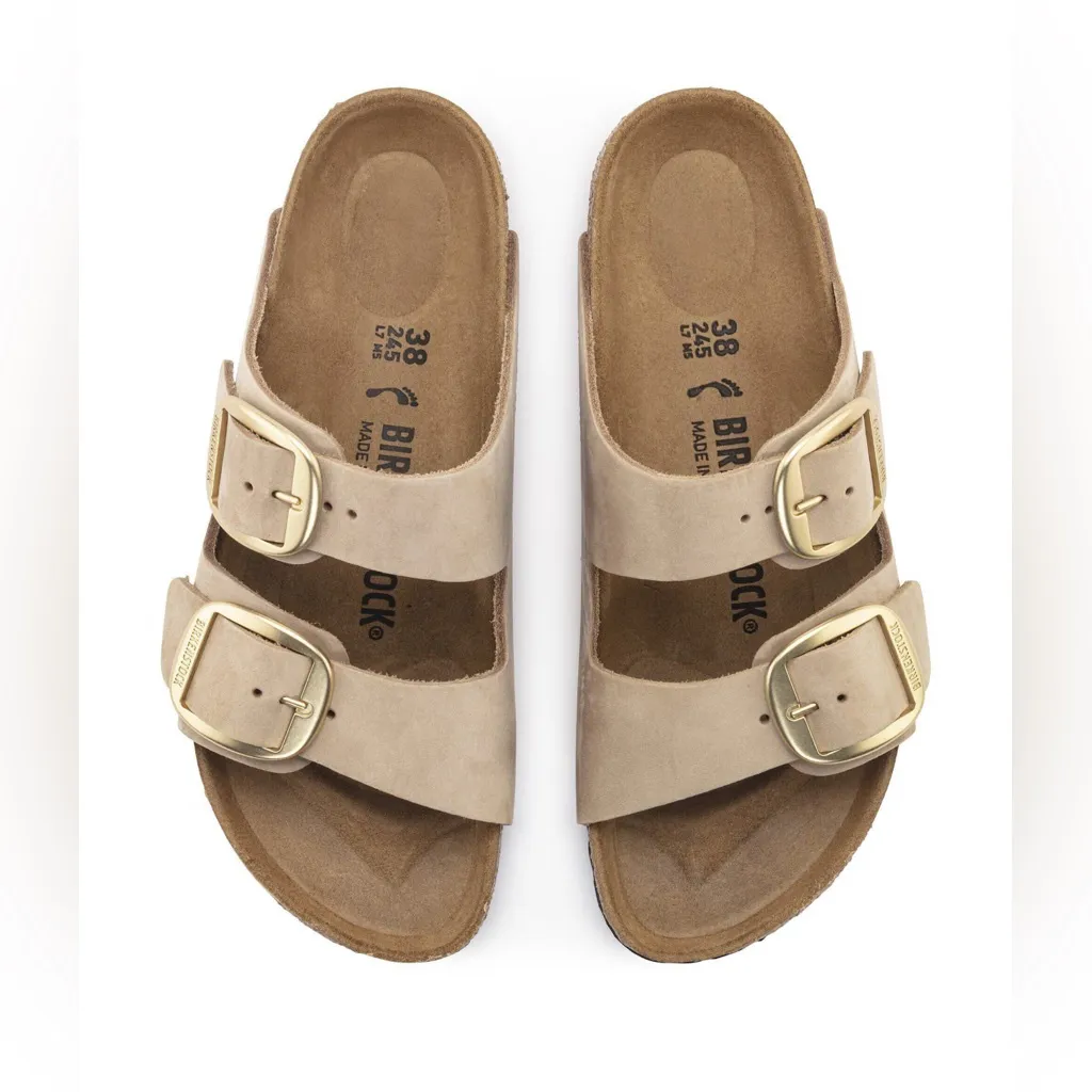 Birkenstock  Arizona Big Buckle Nubuck Leather - Image 2