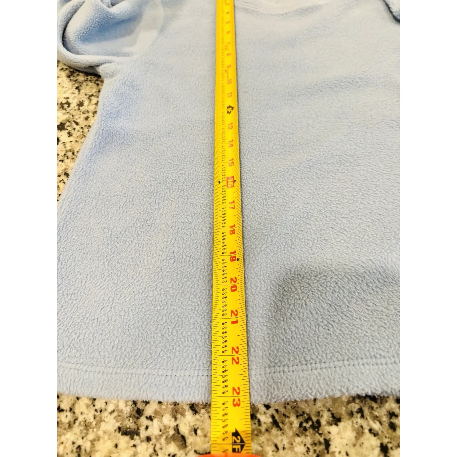 Starting Point Size Small Light Blue Fleece Pullover Polyester Long Sleeve Top - Image 9
