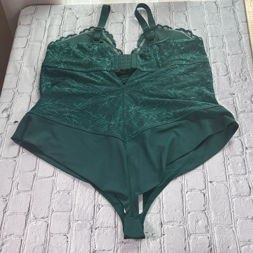 Yitty Smoothing Lace Bodysuit Emerald 4X NEW - Image 5