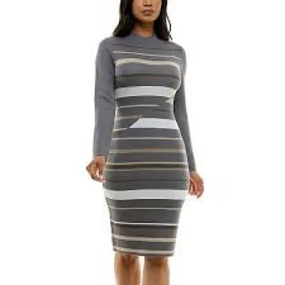 ✨ Nina Leonard Striped Sweater Dress ✨
Size S - Image 2
