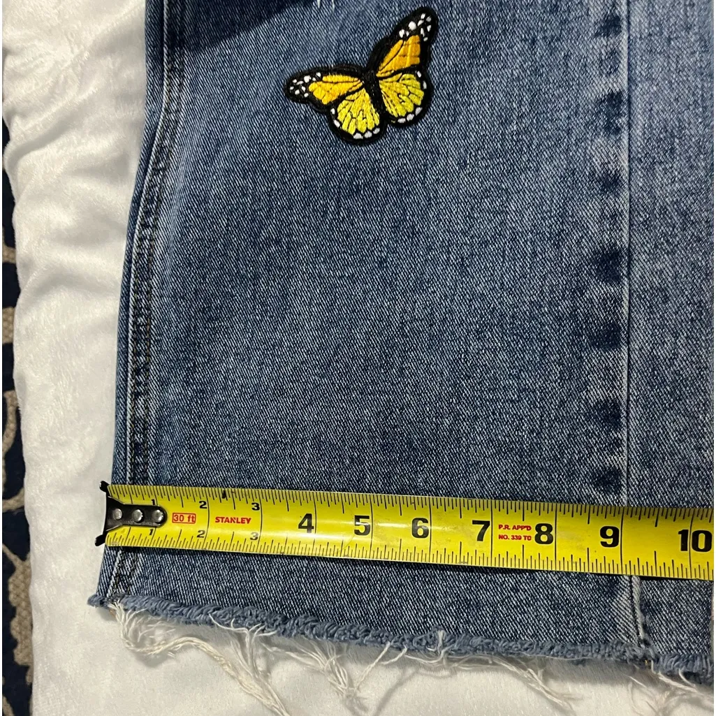 PACSUN BAGGY JEAN for women size 25 CUSTOM patch work - Image 13