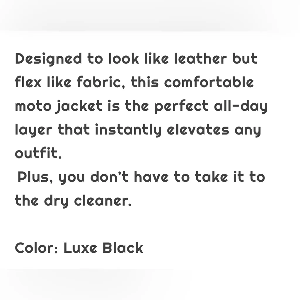 NWT SPANX women’s Leather-Like Moto Jacket sz XS - Image 6