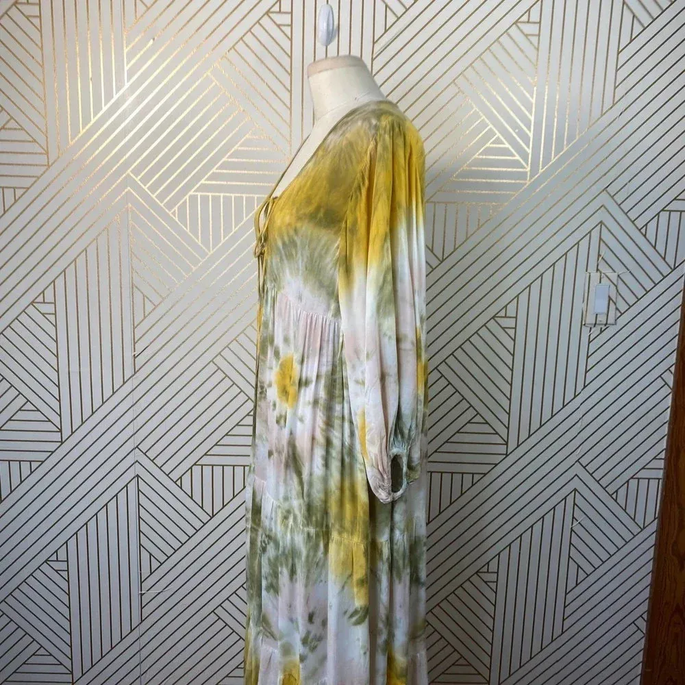 Young Fabulous & Broke‎ Dawn Dress Olive Tie Dye - Image 8