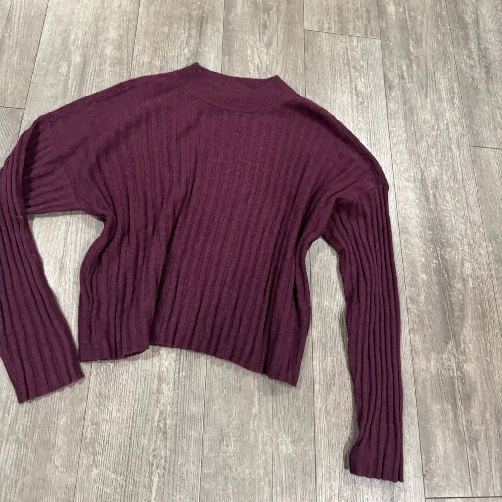 Madewell mock neck  crop sweater - Image 6