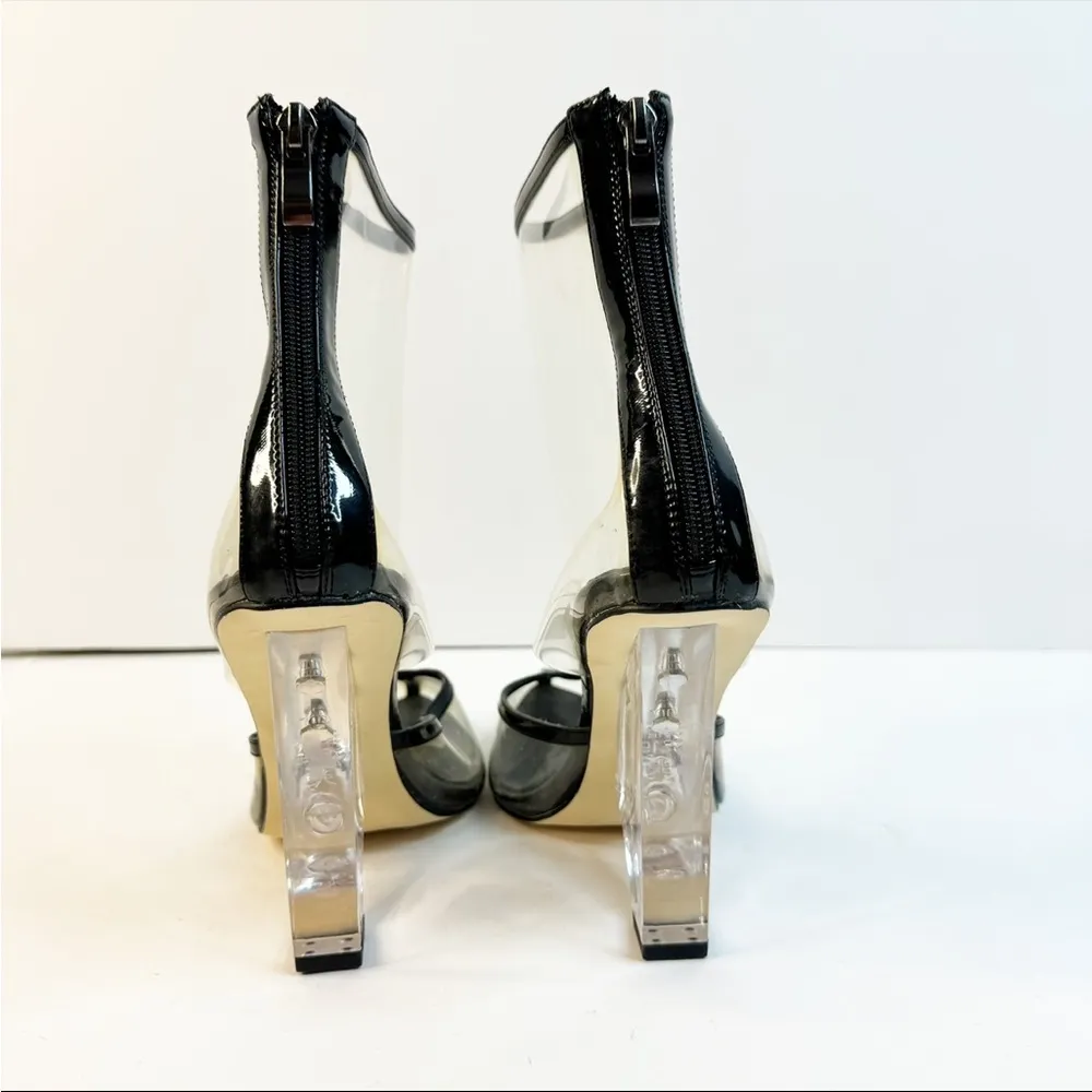 Azalea Wang Black Leather Pointed Toe Heels Size undefined - Image 8