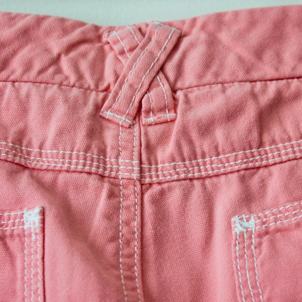 Roxy Vintage 2000's 100% Cotton Salmon Pink Knee-Length Bermuda Shorts 1 - Image 5