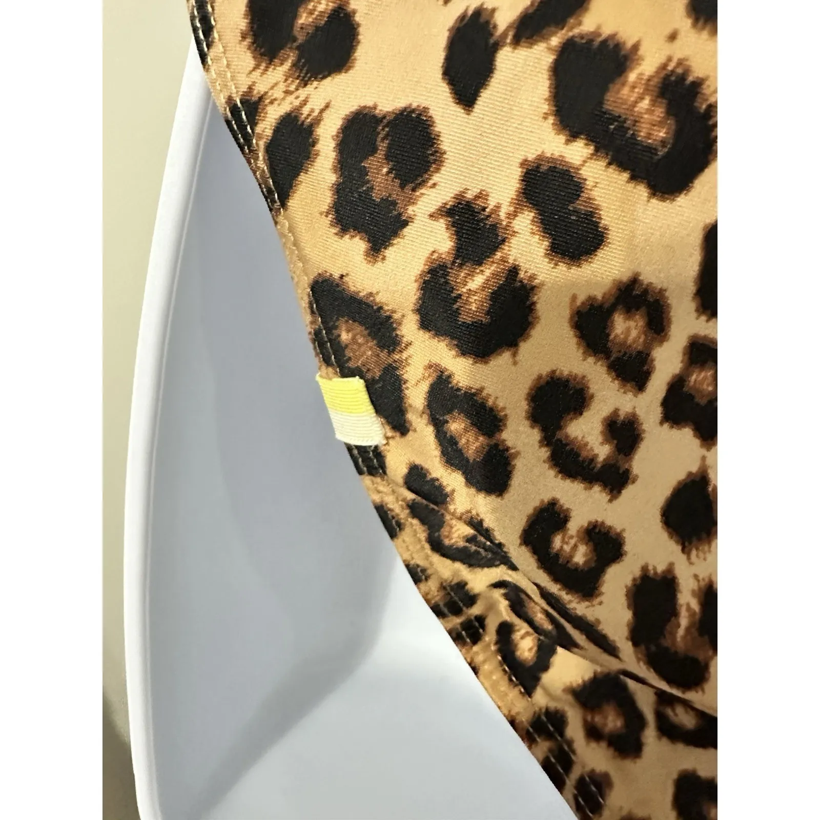 Summersalt Bikini Set Triangle Top Size 4 & Mid Rise Bottom Size 6 Leopard - Image 7