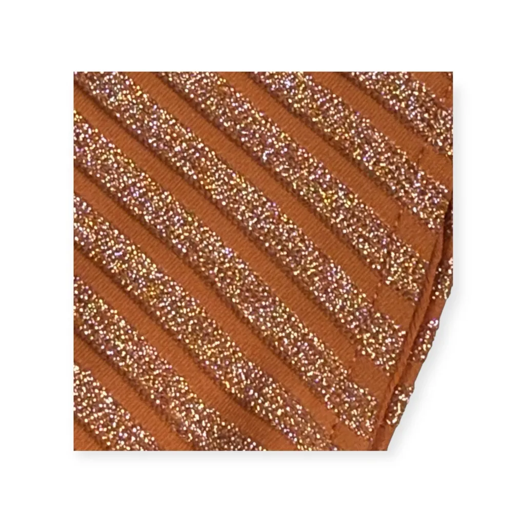 new JMP the Label ミ 2 Piece Skimpy String Bikini Set ミ Mocha Metallic Stripe ミ M Brown Size M - Image 7