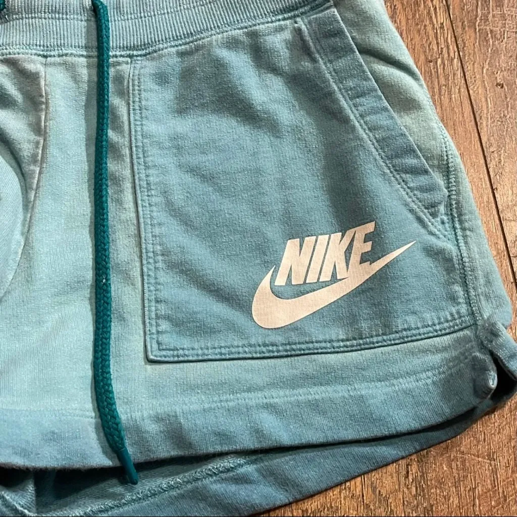 Nike Sportswear Blue Woman's Gym Shorts Size Small - Image 2