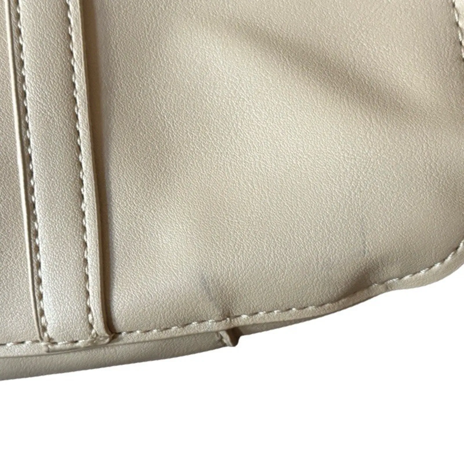 Steve Madden Tote Set Bag Sesame Solid Beige Faux Leather Shoulder NWT - Image 3