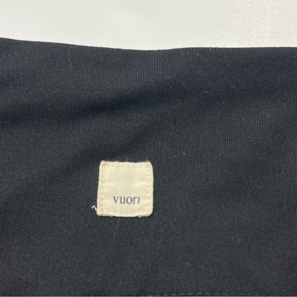 Vuori Womens Asymmetric Block Leggings Black Camo Camouflage Small Athletic - Image 3