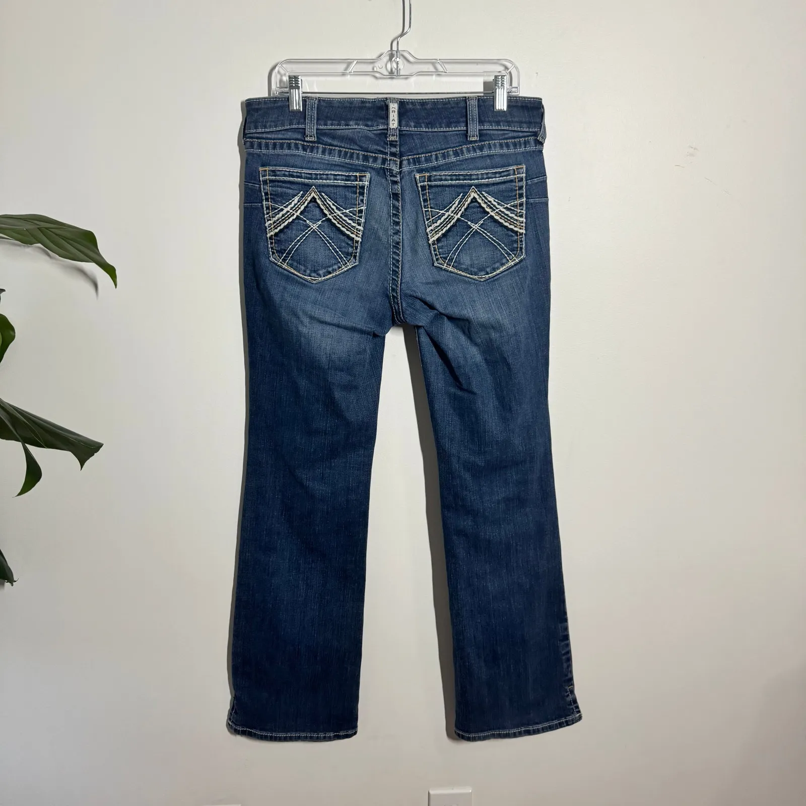 Ariat Women's "Turquoise" Bejeweled Bootcut Jeans Women 31R Bling Western Y2K - Image 3