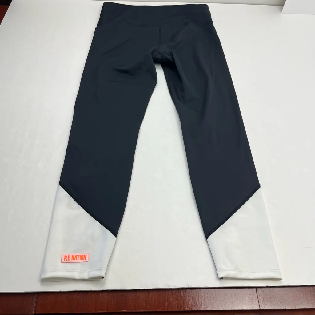 P.E Nation Half Volley Colorblock Legging Women‎ Large Black Athletic Gym *FLAW - Image 8