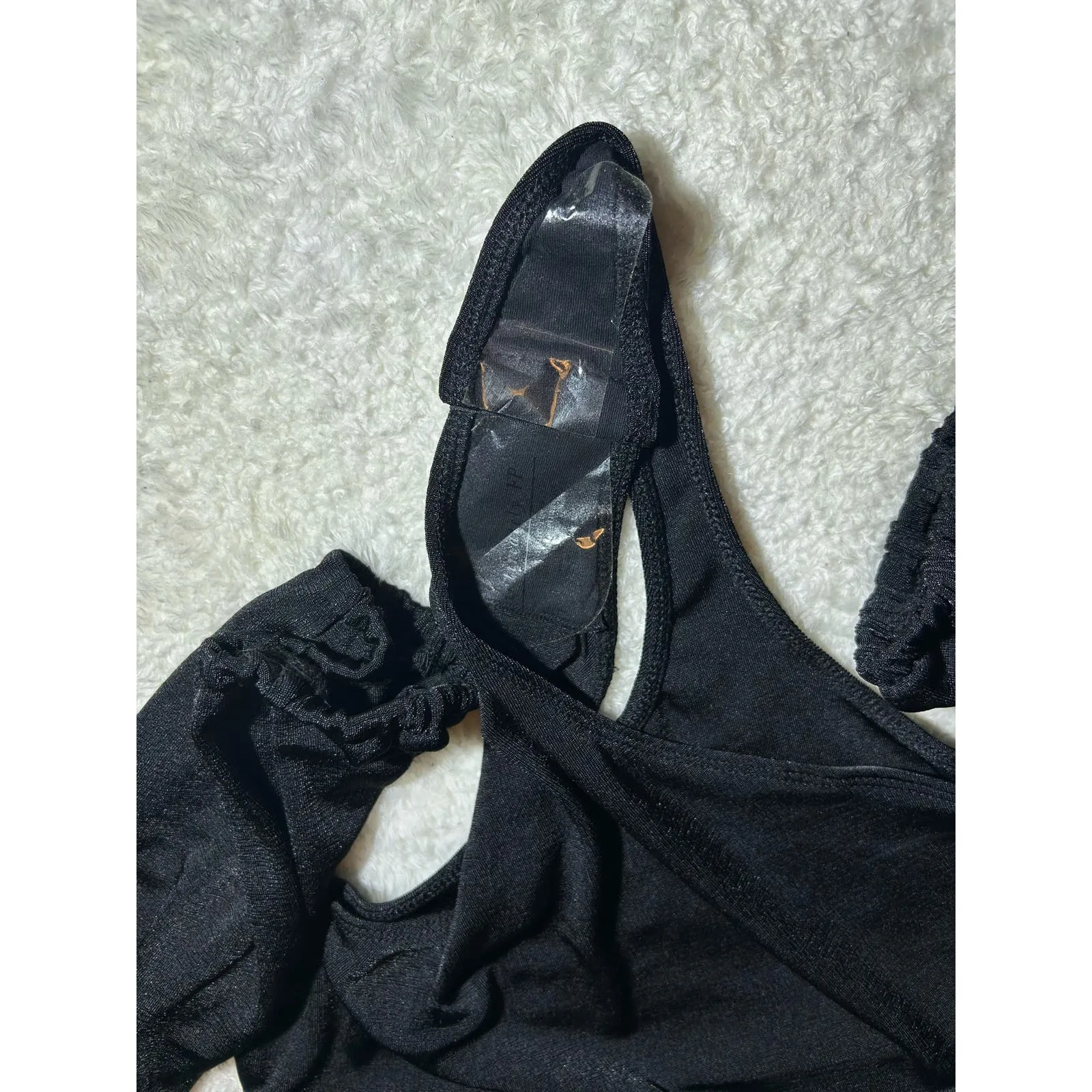 NWT $150 Free People‎ Black Bodysuit Bundle Size XL - Image 3