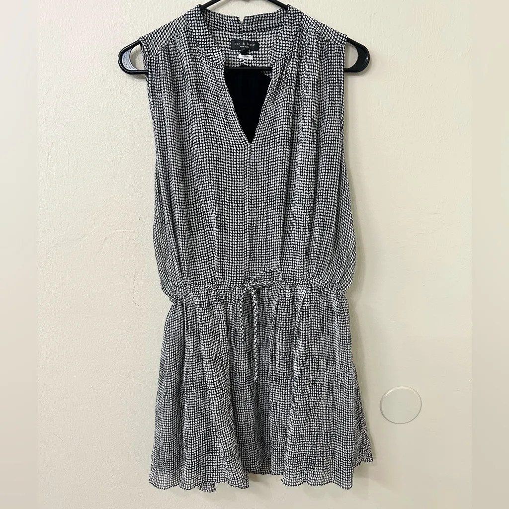 Rag & Bone Carly Printed Mini Dress Sz M - Image 3